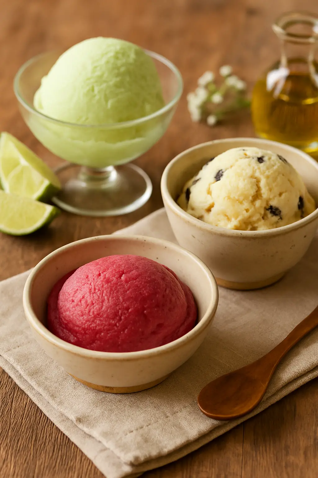 "Easy Ninja Creami Recipe for Homemade Ice Cream" 2 Ninja Creami base recipe ingredients laid out on counter