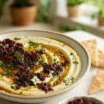 Za'atar Hummus with Olive Tapenade Recipe
