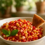 Fresh Fruit Salsa with Cinnamon Sugar Pita Chips