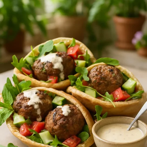 Mediterranean Ground Beef Meatballs