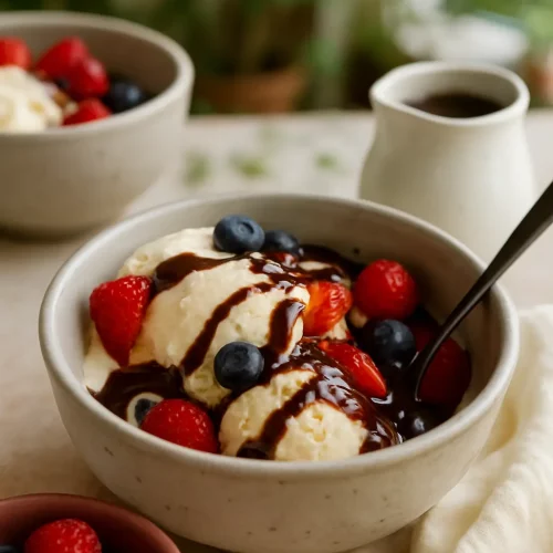 3-Ingredient No-Churn Vanilla Ice Cream