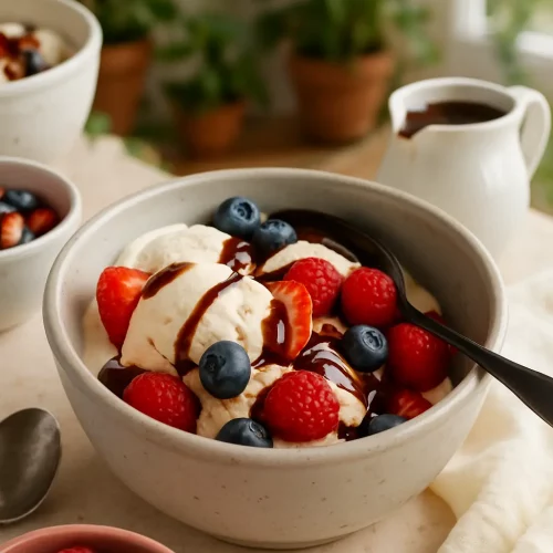 3-Ingredient No-Churn Vanilla Ice Cream
