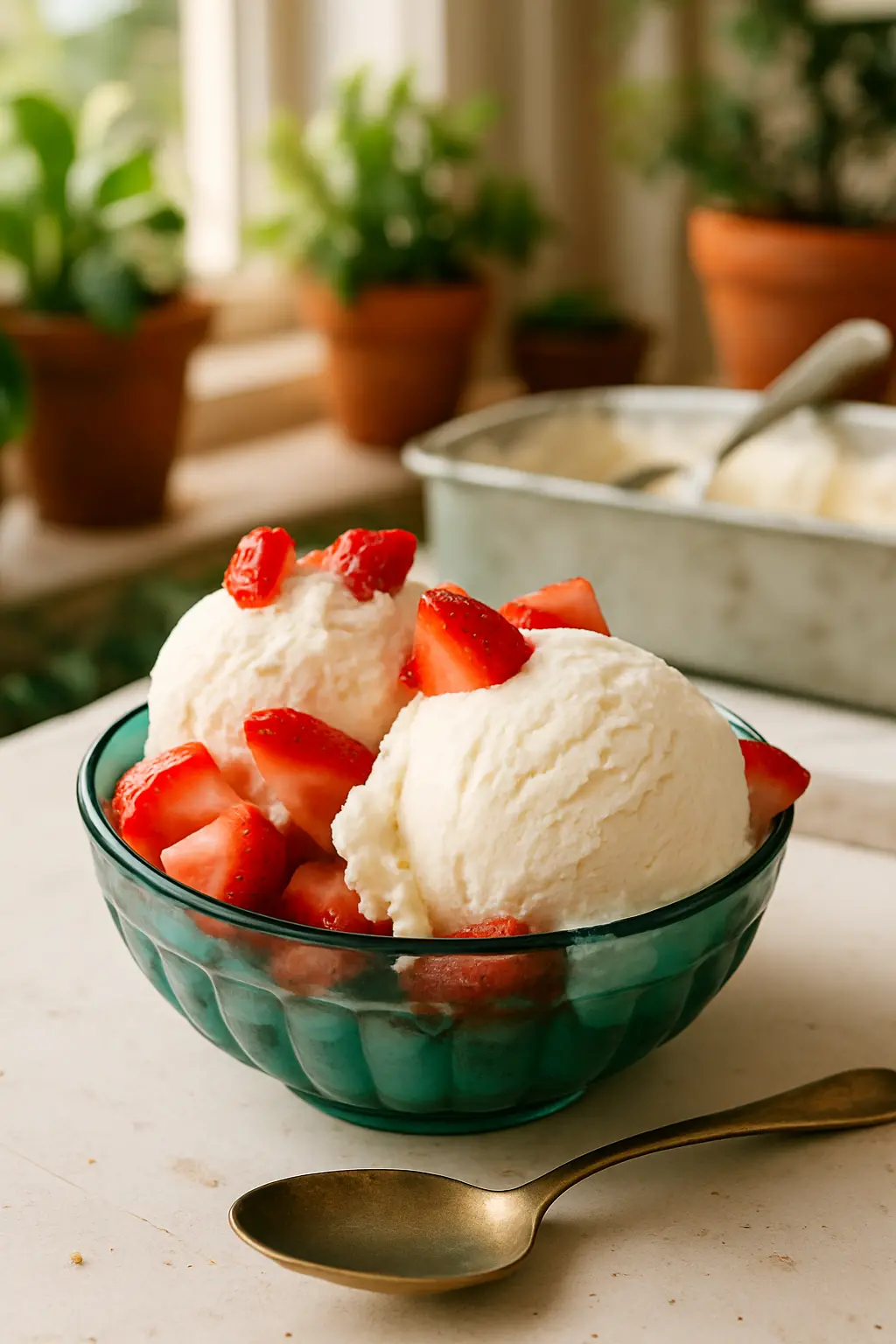Homemade ice cream recipes with various flavors