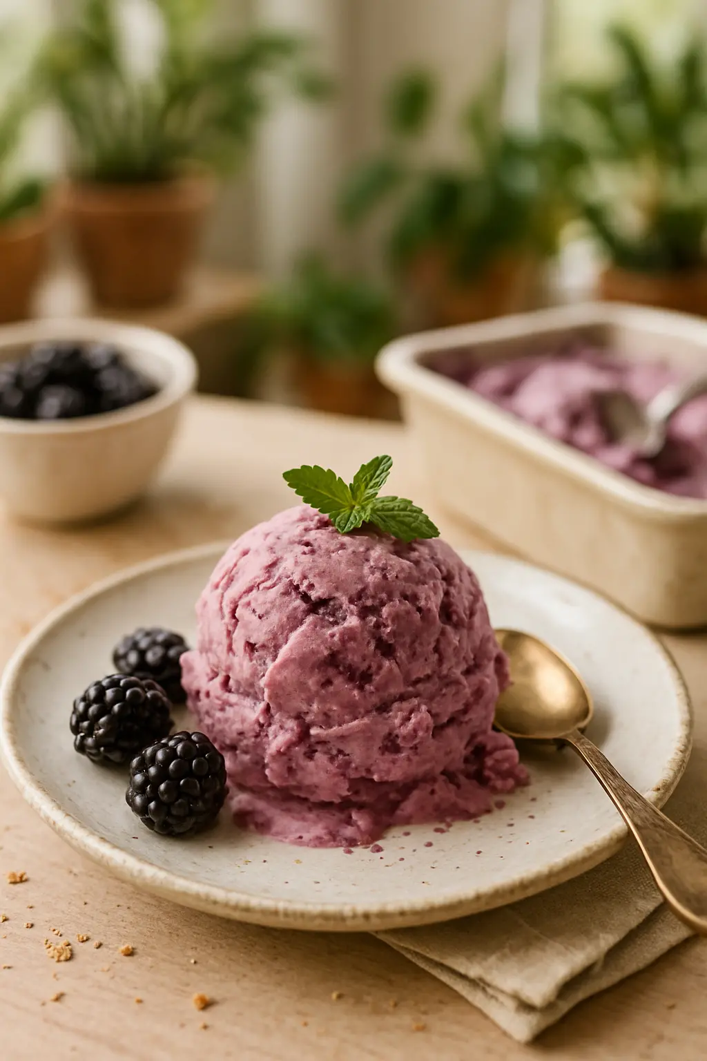 Step-by-step process for making food processor ice cream