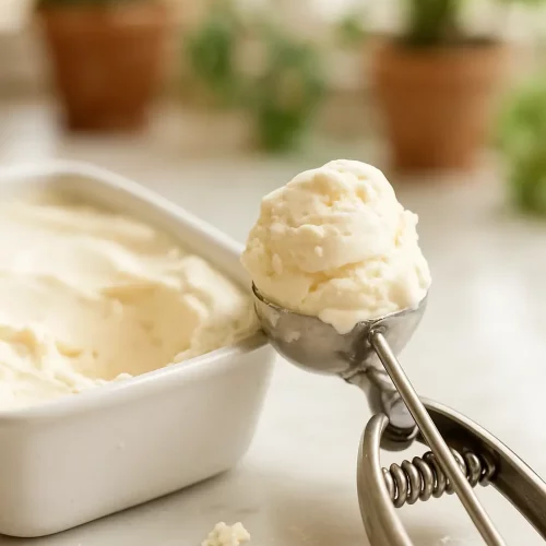 Two Ingredient Vanilla Ice Cream