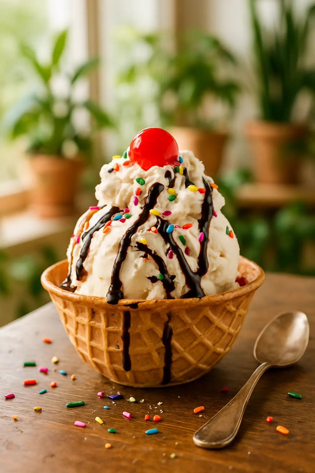 5 minute ice cream in a bag with toppings