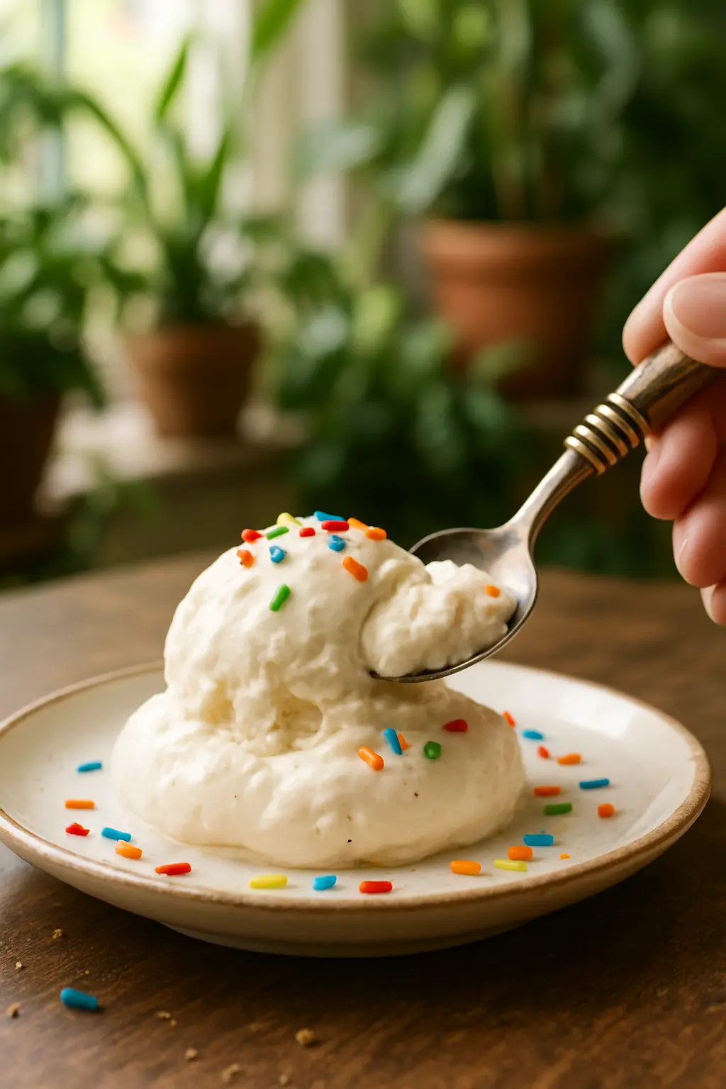 science of making quick ice cream with salt and ice