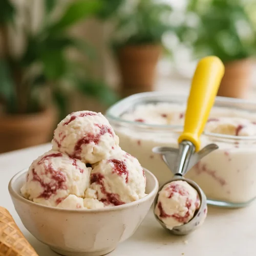 Two Ingredient Ice Cream {No Machine Required!}
