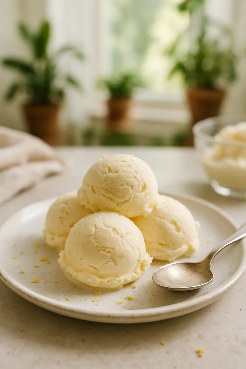 kitchenaid ice cream maker attachment in use