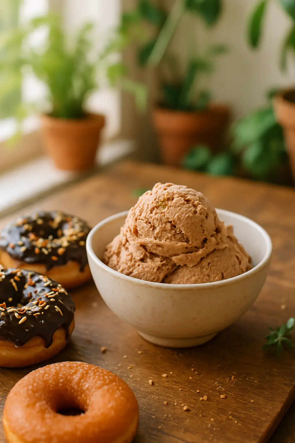 homemade all natural ice cream with chocolate chips