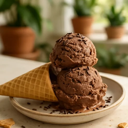 Vegan Chocolate Avocado Ice Cream
