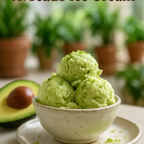 Simple 4-Ingredient Avocado Ice Cream