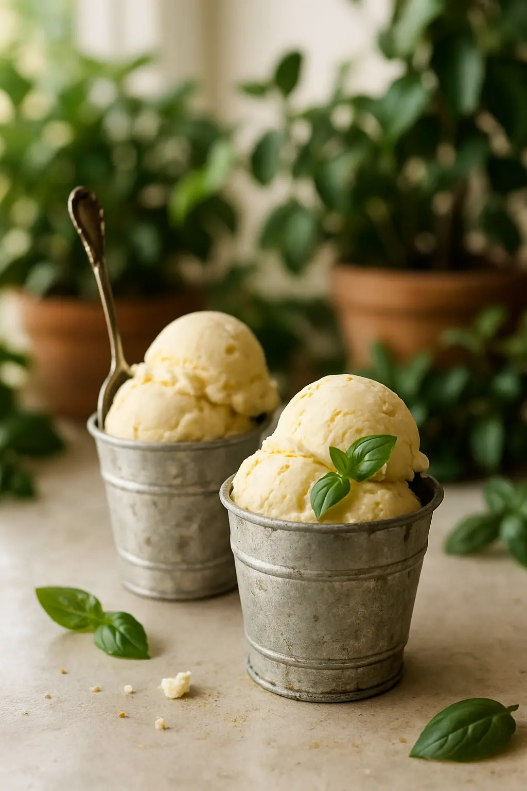 Easy Basil Ice Cream Recipe – Creamy & Refreshing Homemade Treat 2 basil ice cream