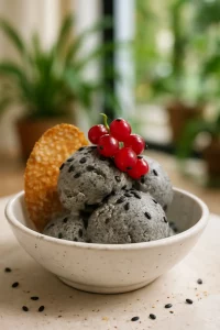 Black Sesame Ice Cream