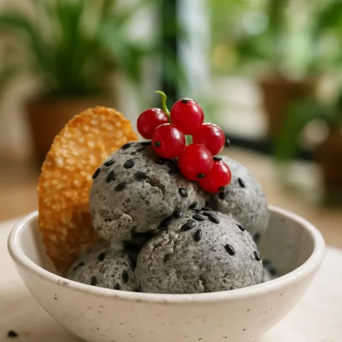 Black Sesame Ice Cream