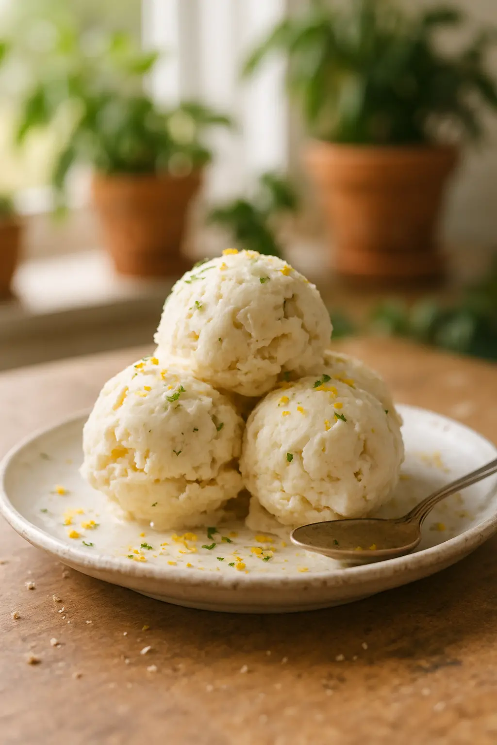 Ingredients for homemade half and half ice cream on counter