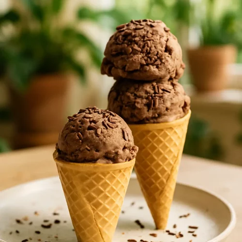Vegan Chocolate Avocado Ice Cream