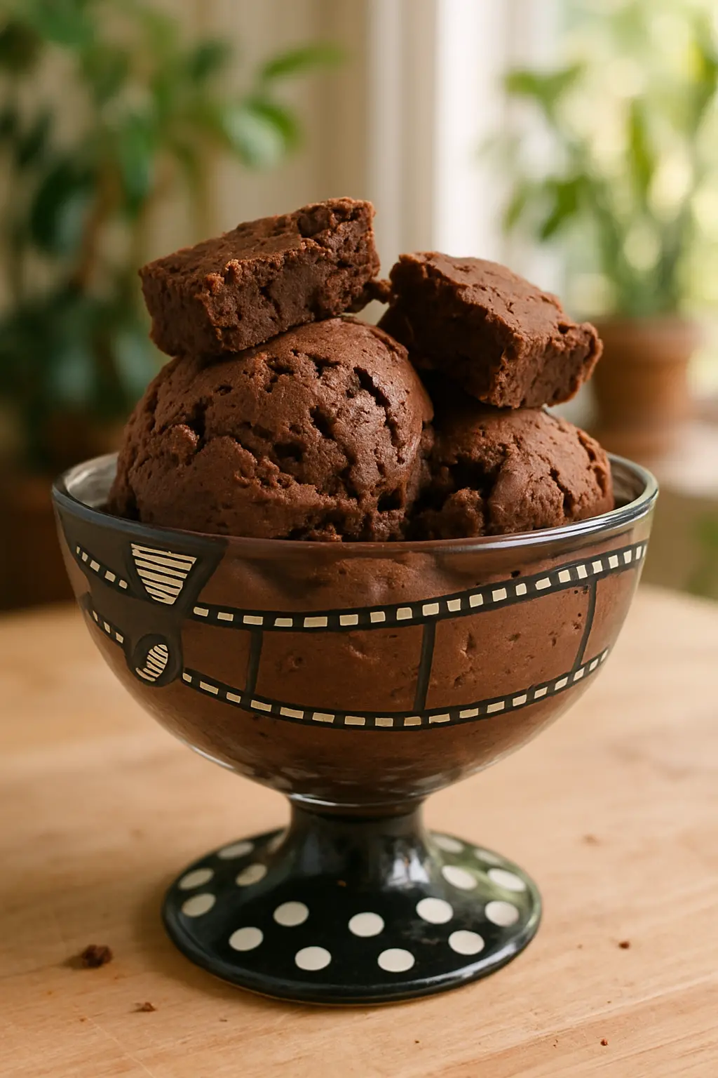 Ingredients for making chocolate custard ice cream