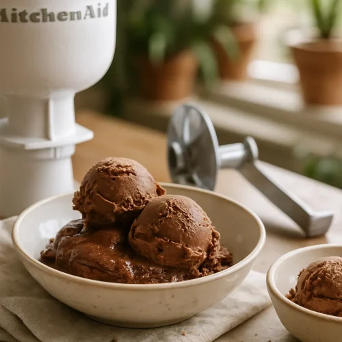 How to Make Chocolate Ice Cream with the KitchenAid Ice Cream Attachment