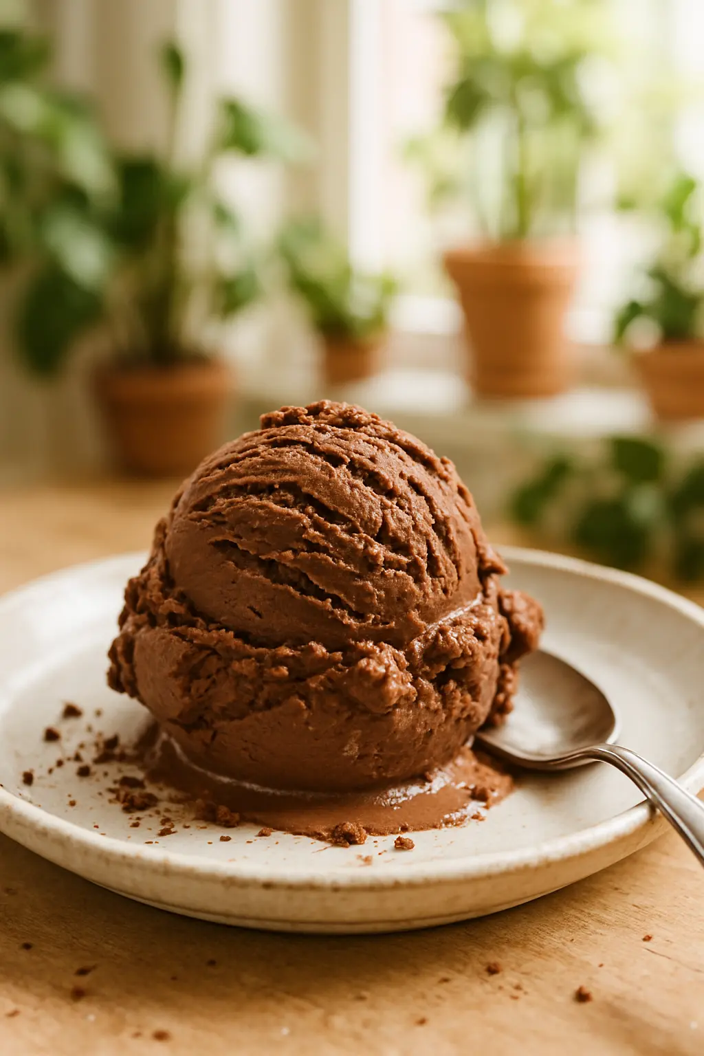 ingredients for homemade chocolate ice cream recipe laid out