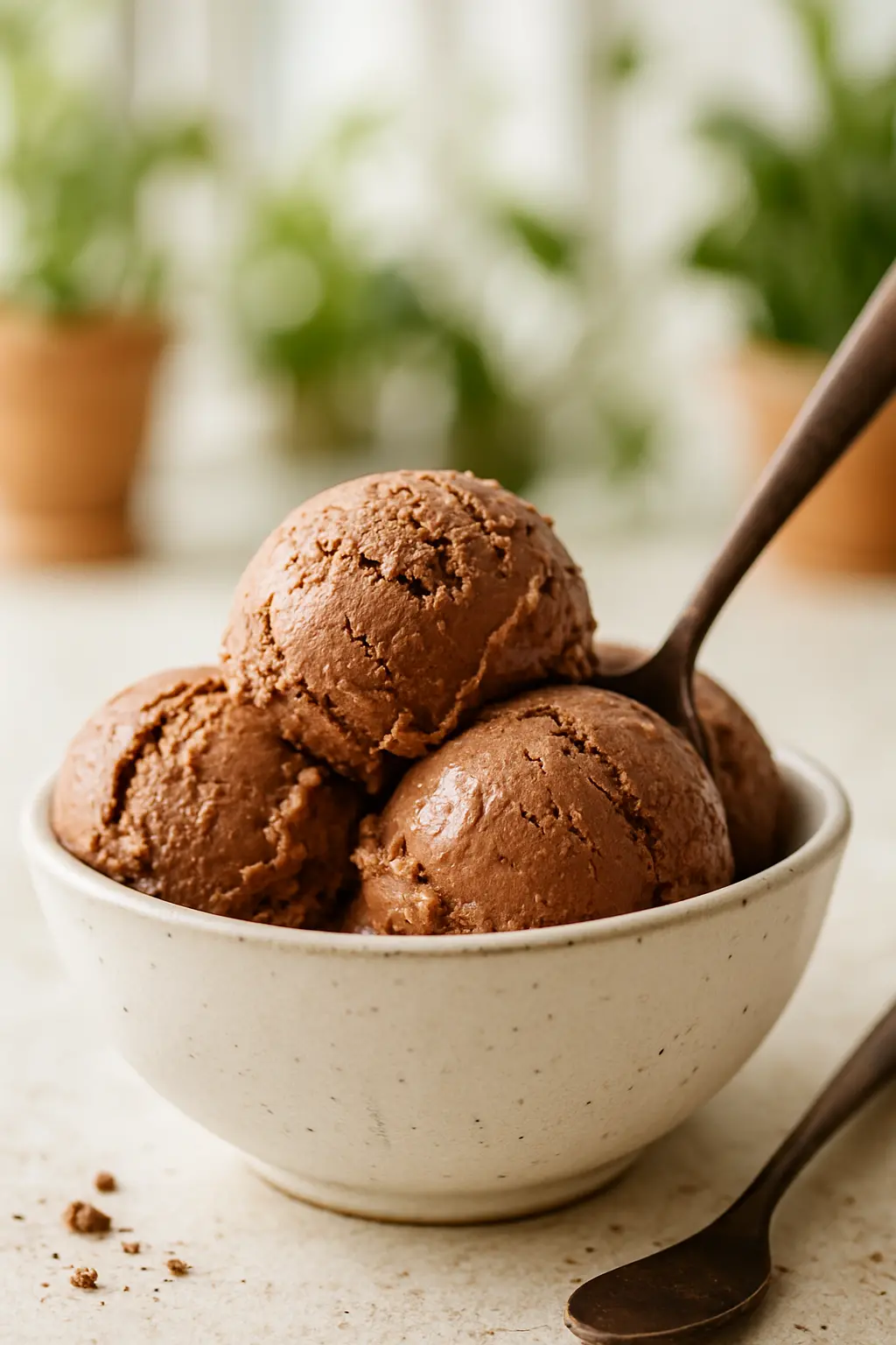 ingredients for homemade chocolate ice cream recipe