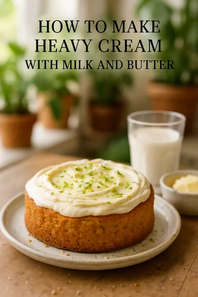 How to Make Heavy Cream with Milk and Butter