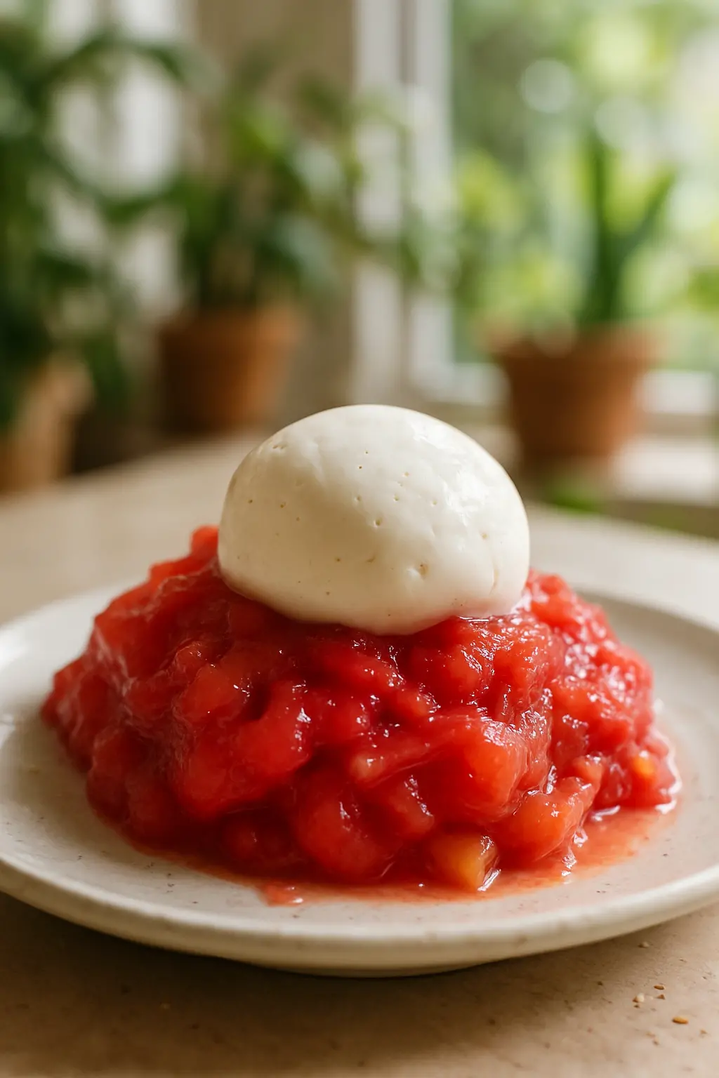 Ingredients for creamy gelatin dessert laid out on counter