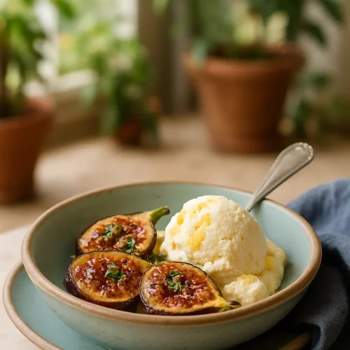 5-Ingredient Goat Cheese Honey Ice Cream