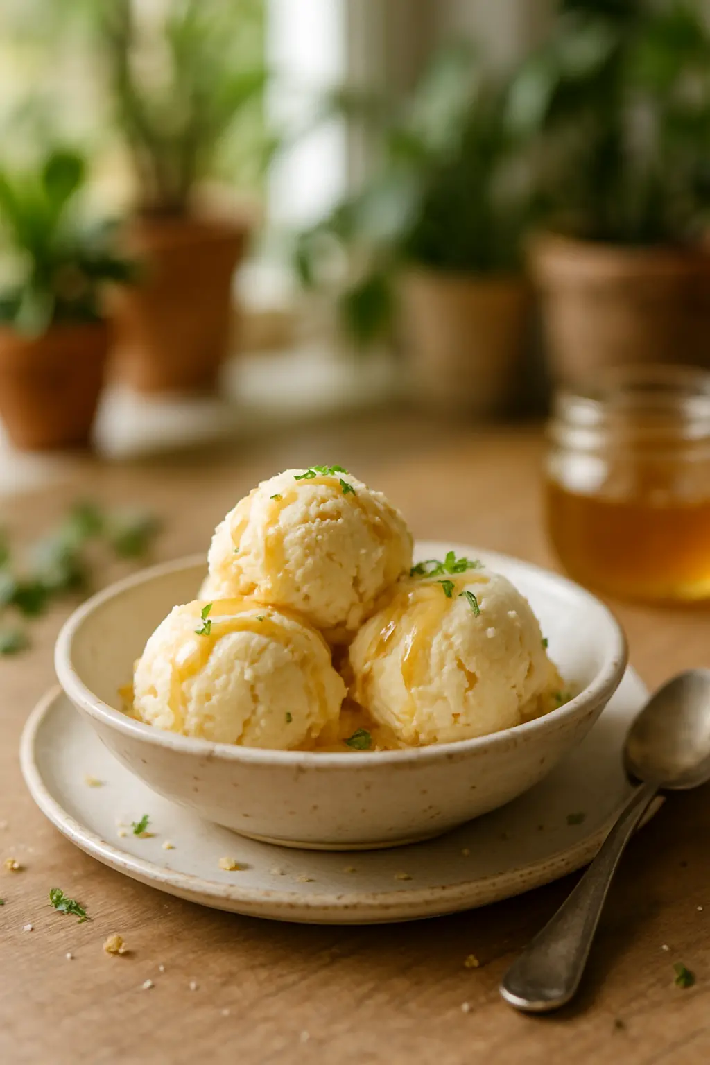 ingredients for homemade goat cheese ice cream