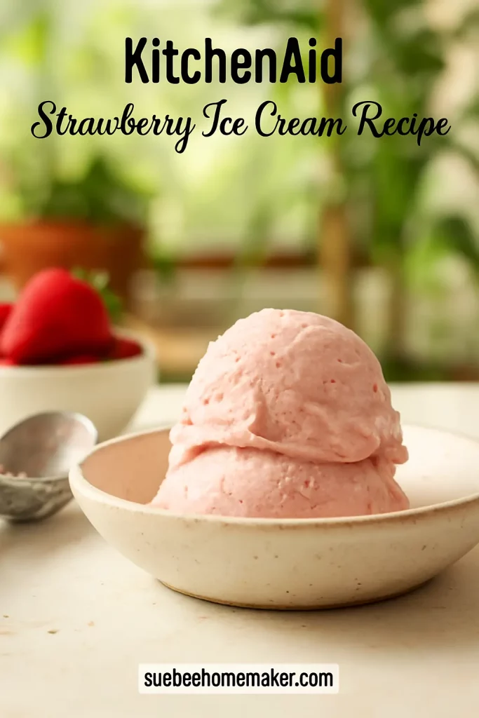 KitchenAid Strawberry Ice Cream Recipe
