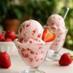 Homemade Strawberry Ice Cream