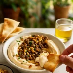 Hummus with Ground Beef