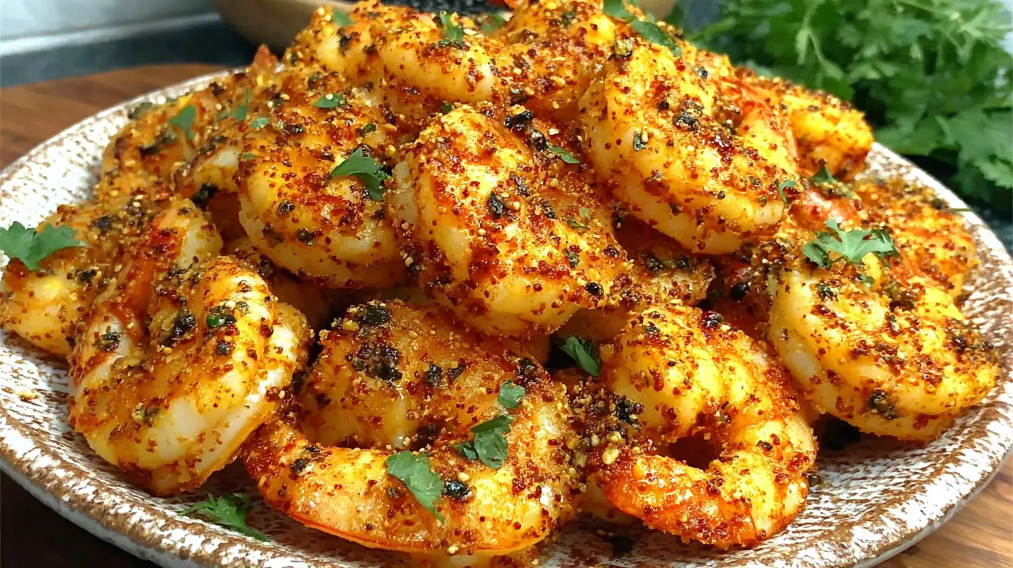 Air Fryer Cajun Shrimp Bites final presentation