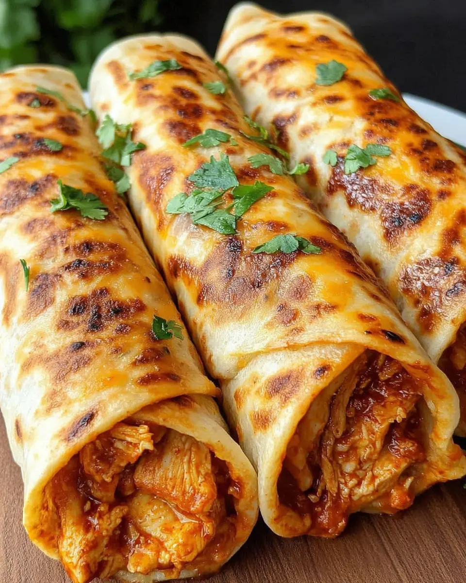 Air Fryer Spicy Chicken Wrap close up showing crispy exterior and cheesy filling