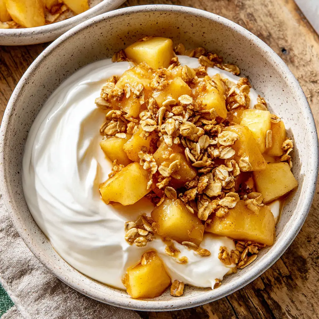 Greek Yogurt Apple Bowl final presentation