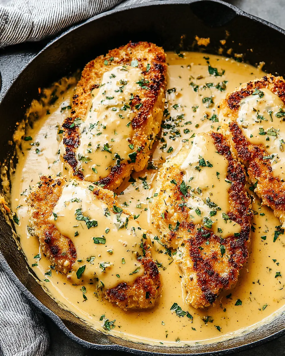 Honey Mustard Chicken Skillet close up