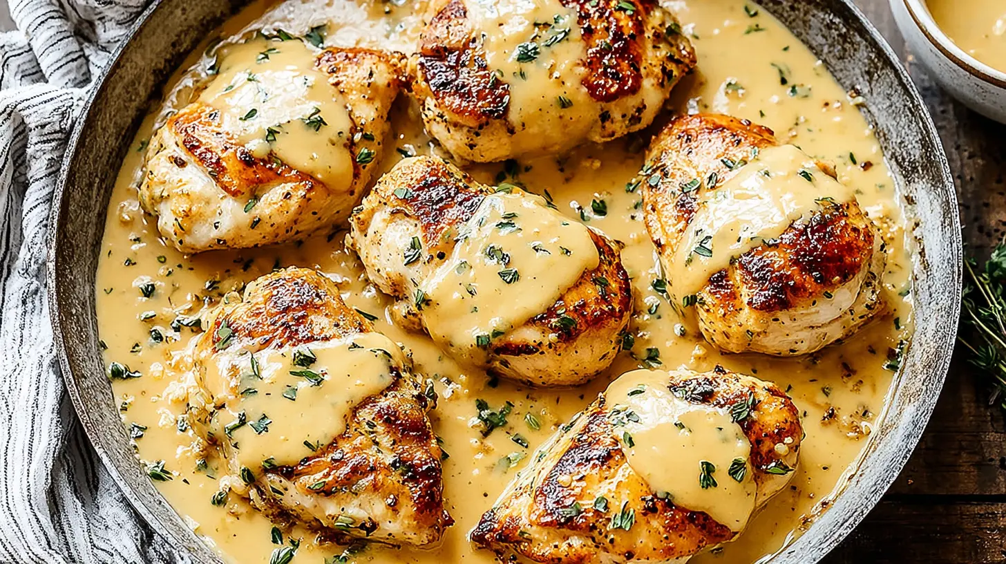 Honey Mustard Chicken Skillet final presentation