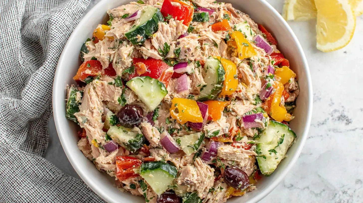 Mediterranean Tuna Salad Bowl