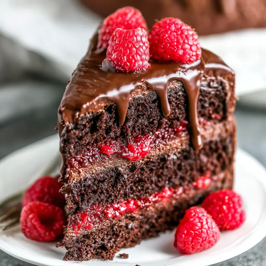 Raspberry Chocolate Layer Cake