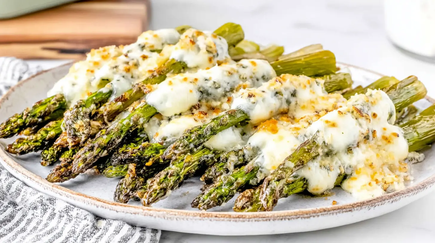 Roasted Garlic Asparagus Bites final presentation