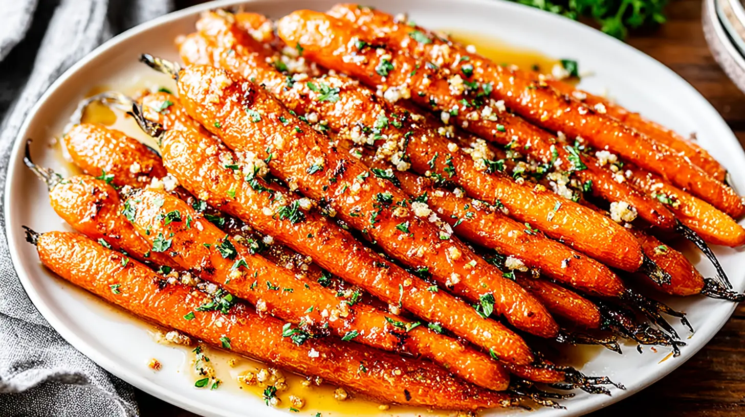 Roasted Honey Carrots final presentation