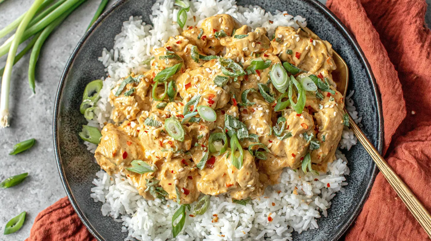 Sweet Chili Chicken Rice final presentation