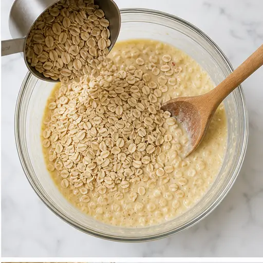 Step 2: Fold in rolled oats