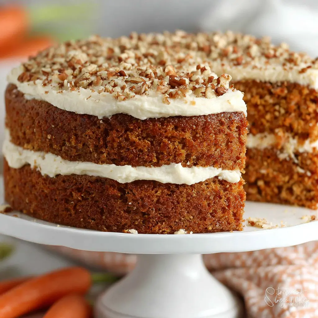 brown butter carrot cake - final presentation