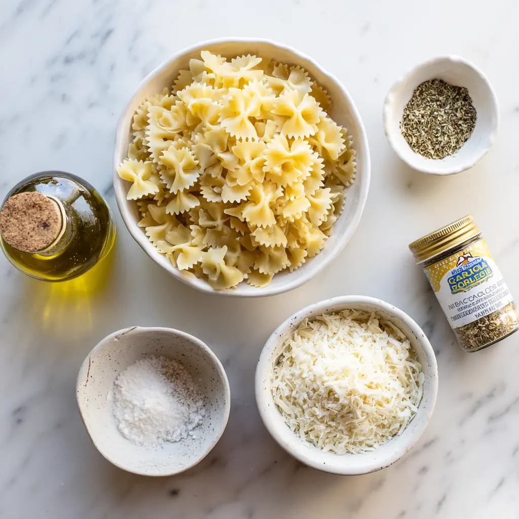 chicken caesar pasta chips - main ingredients