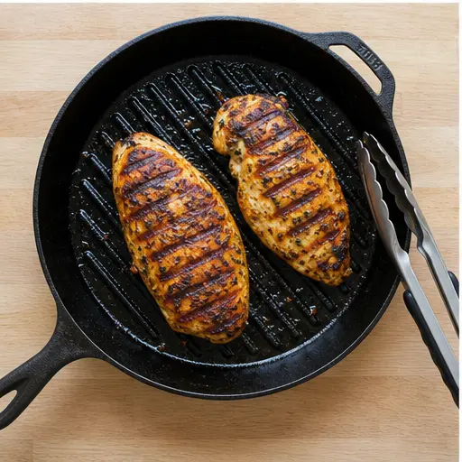Step 3: Grilling the marinated chicken fillets