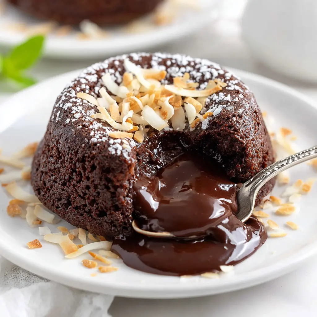 chocolate coconut lava cake
