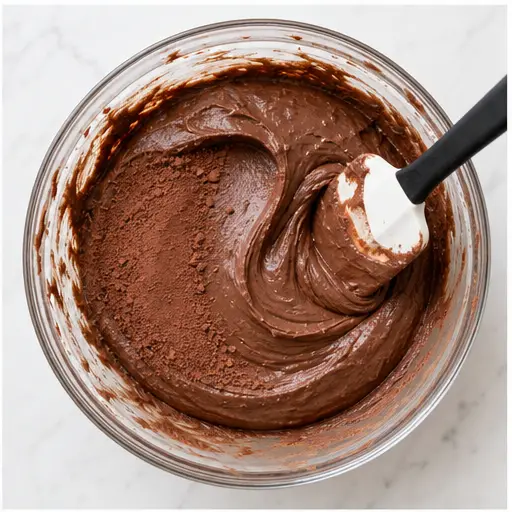 Step 2: Preparing chocolate hazelnut batter