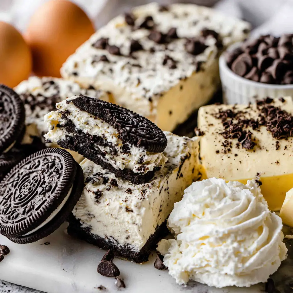 cookies and cream cheesecake cake - main ingredients