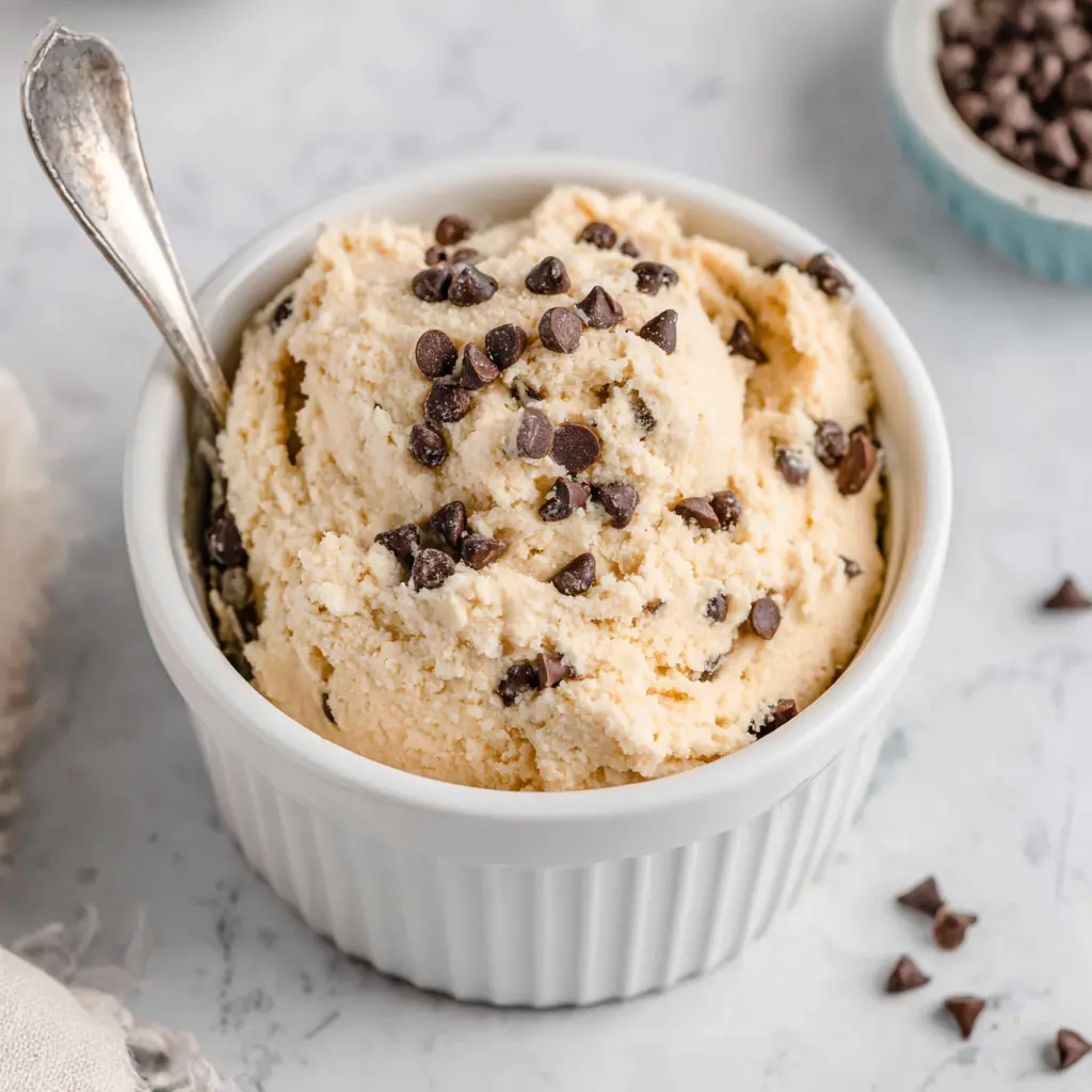 cottage cheese cookie dough bowl - final presentation